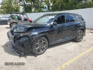 2023 Hyundai Tucson N Line z VIN KM8JFCAE9PU177661, wystawiony jako Copart lot #69980675 z przebiegiem 35 589 mil mil oraz Szkoda całkowita • Salvage title. Historia ofert i sprzedaży dostępna na DreamBid. Obrazek 1.