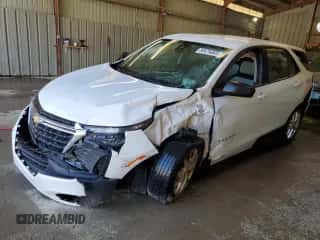 2022 Chevrolet Equinox LS z VIN 2GNAXHEV9N6104706, wystawiony jako Copart lot #80678065 z przebiegiem 56 541 mil mil oraz Szkoda całkowita • Salvage title. Historia ofert i sprzedaży dostępna na DreamBid. Obrazek 1.