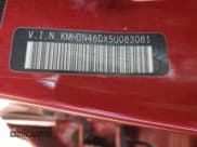 ✅ 2005 Hyundai Elantra GLS • VIN: KMHDN46DX5U083081 • Lot: 84212355. Wystawiony na Copart z przebiegiem 78 274 mil. Bezpłatny archiwum sprzedaży aukcyjnych z USA i szczegółowy raport historii pojazdu na DreamBid. Zdjęcie 12.