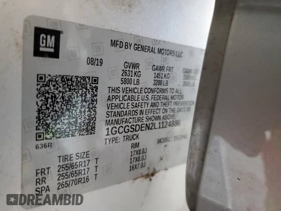 2020 Chevrolet Colorado 2WD Z71 z VIN 1GCGSDEN2L1124886, wystawiony jako Copart lot #49735425 z przebiegiem 36 643 mil mil oraz Szkoda całkowita • Salvage title. Historia ofert i sprzedaży dostępna na DreamBid. Obrazek 12.