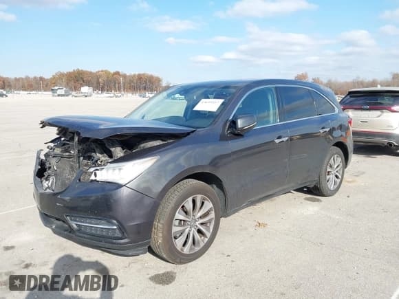 ✅ 2015 Acura MDX Technology • VIN: 5FRYD4H49FB001436 • Lot: 43699357. Listed on IAAI with 179,907 mi. Free auction sales archive from the USA and detailed vehicle history report at DreamBid. Image 2.