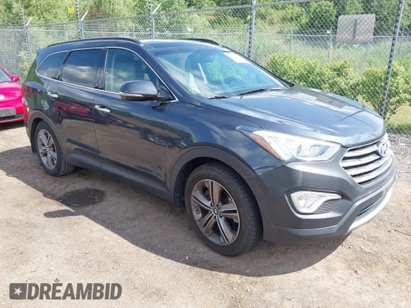 ✅ 2014 Hyundai Santa Fe Limited • VIN: KM8SR4HF1EU085117 • Лот: 42593744. Опубликован ранее на IAAI с пробегом 126 183 миль. Бесплатный доступ к архиву аукционных продаж из США и подробный отчёт об истории автомобиля на DreamBid. Изображение 1.
