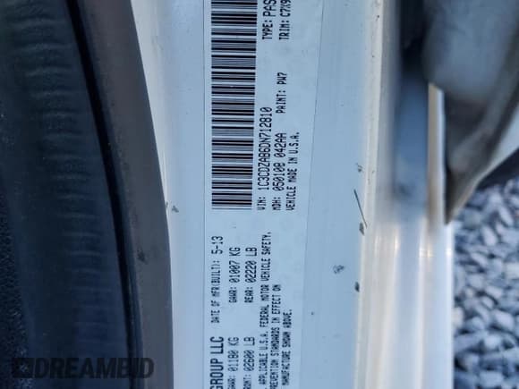 ✅ 2013 Dodge Avenger SE • VIN: 1C3CDZAB6DN712810 • Лот: 87892615. Опубликован ранее на Copart с пробегом 204 984 миль. Бесплатный доступ к архиву аукционных продаж из США и подробный отчёт об истории автомобиля на DreamBid. Изображение 13.