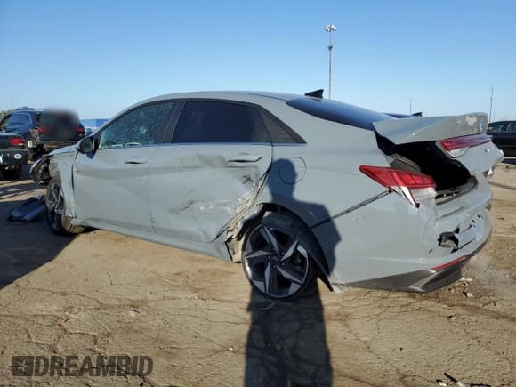 ✅ 2023 Hyundai Elantra Limited • VIN: KMHLN4AJ3PU034476 • Lot: 81863235. Listed on Copart with 46,311 mi. Free auction sales archive from the USA and detailed vehicle history report at DreamBid. Image 2.