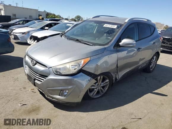 2013 Hyundai Tucson GLS z VIN KM8JU3AC6DU602057, wystawiony jako Copart lot #68757024 z przebiegiem 135 062 mil mil oraz Szkoda całkowita • Salvage title. Historia ofert i sprzedaży dostępna na DreamBid. Obrazek 1.