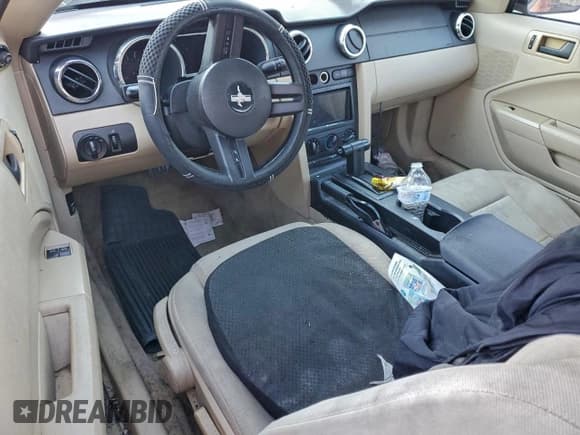 ✅ 2005 Ford Mustang Deluxe • VIN: 1ZVFT80NX55156923 • Lot: 96801755. Listed on Copart with Not provided. Free auction sales archive from the USA and detailed vehicle history report at DreamBid. Image 8.