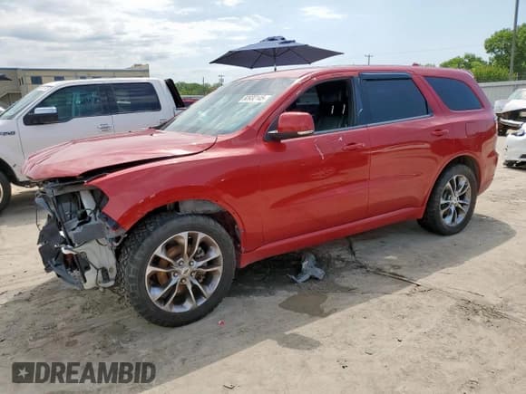 ✅ 2019 Dodge Durango GT Plus • VIN: 1C4RDHDG8KC650407 • Lot: 60932145. Listed on Copart with Not provided. Free auction sales archive from the USA and detailed vehicle history report at DreamBid. Image 1.