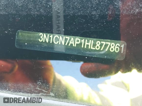 ✅ 2017 Nissan Versa S • VIN: 3N1CN7AP1HL877861 • Лот: 43528822. Опубликован ранее на IAAI с пробегом 135 475 миль. Бесплатный доступ к архиву аукционных продаж из США и подробный отчёт об истории автомобиля на DreamBid. Изображение 9.