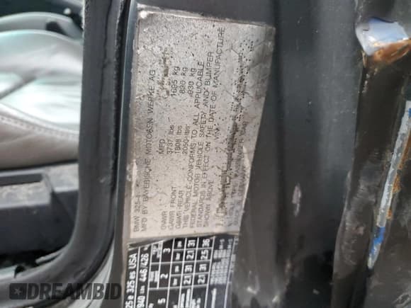 ✅ 1986 BMW 3 Series • VIN: WBAAE5405G1509872 • Lot: 76083274. Wystawiony na Copart z przebiegiem 155 085 mil. Bezpłatny archiwum sprzedaży aukcyjnych z USA i szczegółowy raport historii pojazdu na DreamBid. Zdjęcie 12.