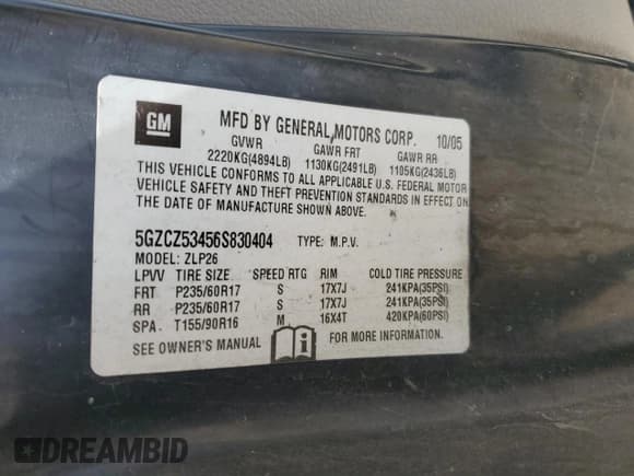 ✅ 2006 Saturn VUE • VIN: 5GZCZ53456S830404 • Lot: 50192585. Wystawiony na Copart z przebiegiem 236 560 mil. Bezpłatny archiwum sprzedaży aukcyjnych z USA i szczegółowy raport historii pojazdu na DreamBid. Zdjęcie 13.