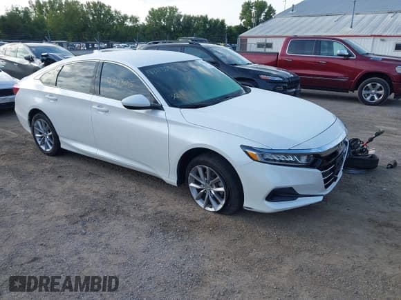 ✅ 2022 Honda Accord LX • VIN: 1HGCV1F1XNA014723 • Лот: 43113095. Опубликован ранее на IAAI с пробегом 41 851 миль. Бесплатный доступ к архиву аукционных продаж из США и подробный отчёт об истории автомобиля на DreamBid. Изображение 1.