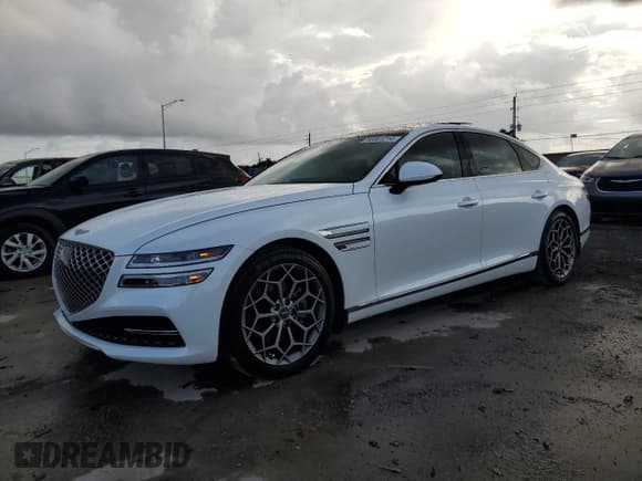 ✅ 2023 Genesis G80 2.5T • VIN: KMTGB4SC7PU152983 • Лот: 68961214. Опубликован ранее на Copart с пробегом 15 894 миль. Бесплатный доступ к архиву аукционных продаж из США и подробный отчёт об истории автомобиля на DreamBid. Изображение 1.