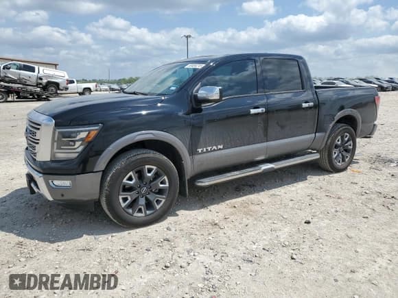 ✅ 2023 Nissan Titan Platinum Reserve • VIN: 1N6AA1EDXPN106467 • Lot: 53455215. Listed on Copart with 56,061 mi. Free auction sales archive from the USA and detailed vehicle history report at DreamBid. Image 1.