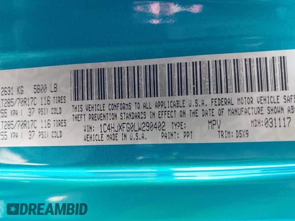 ✅ 2020 Jeep Wrangler Unlimited Rubicon • VIN: 1C4HJXFG0LW290402 • Lot: 42173436. Wystawiony na IAAI z przebiegiem 47 068 mil. Bezpłatny archiwum sprzedaży aukcyjnych z USA i szczegółowy raport historii pojazdu na DreamBid. Zdjęcie 9.