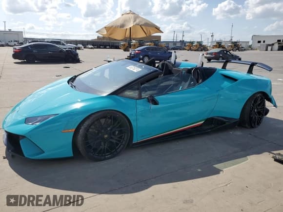 ✅ 2019 Lamborghini Huracan Performante • VIN: ZHWUS4ZF3KLA12102 • Лот: 65319274. Опубликован ранее на Copart с пробегом Не указан. Бесплатный доступ к архиву аукционных продаж из США и подробный отчёт об истории автомобиля на DreamBid. Изображение 1.