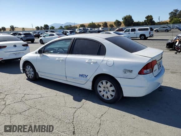 ✅ 2010 Honda Civic GX • VIN: 19XFA4F57AE000619 • Lot: 64518565. Listed on Copart with 66,183 mi. Free auction sales archive from the USA and detailed vehicle history report at DreamBid. Image 2.