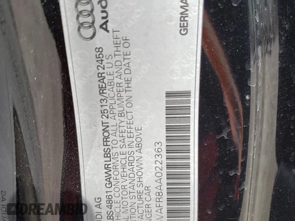 ✅ 2010 Audi S5 Prestige • VIN: WAU3VAFR8AA022363 • Лот: 50793725. Опубликован ранее на Copart с пробегом 148 295 миль. Бесплатный доступ к архиву аукционных продаж из США и подробный отчёт об истории автомобиля на DreamBid. Изображение 12.