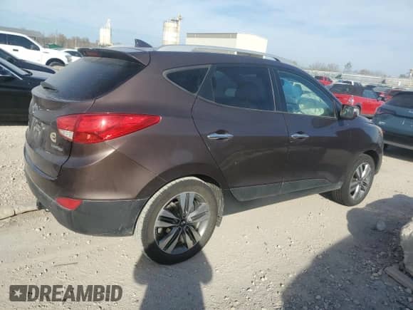 2014 Hyundai Tucson Limited with VIN KM8JU3AGXEU798167, listed as a Copart auction lot 91383875 with 168,758 mi miles and Clean title. Bid and sale history available at DreamBid. Image 3.
