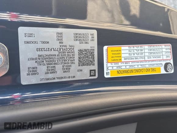 ✅ 2020 Chevrolet Silverado 2500HD • VIN: 1GC0YLE77LF271333 • Лот: 61425455. Опубликован ранее на Copart с пробегом 4 340 миль. Бесплатный доступ к архиву аукционных продаж из США и подробный отчёт об истории автомобиля на DreamBid. Изображение 10.