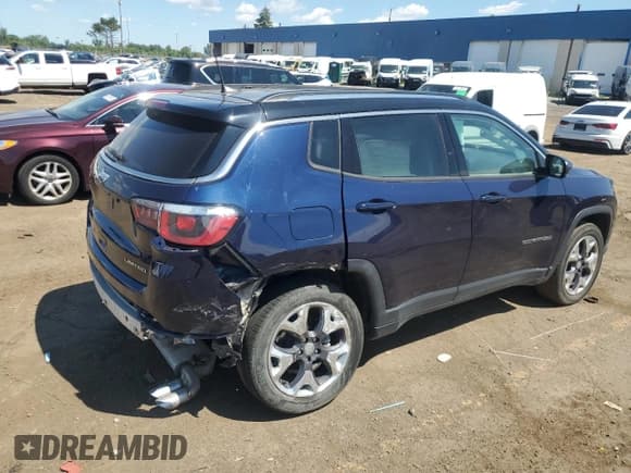 ✅ 2020 Jeep Compass Limited • VIN: 3C4NJDCBXLT163897 • Lot: 63123355. Wystawiony na Copart z przebiegiem 23 706 mil. Bezpłatny archiwum sprzedaży aukcyjnych z USA i szczegółowy raport historii pojazdu na DreamBid. Zdjęcie 3.