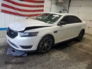 ✅ 2015 Ford Taurus SHO • VIN: 1FAHP2KT7FG198924 • Lot: 89813455. Listed on Copart with 113,223 mi. Free auction sales archive from the USA and detailed vehicle history report at DreamBid. Image 1.