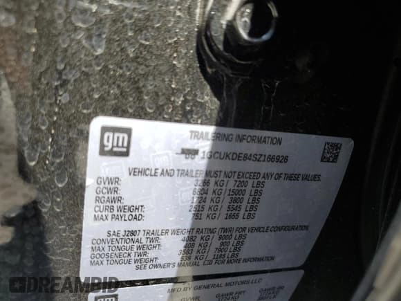 ✅ 2025 Chevrolet Silverado 1500 • VIN: 1GCUKDE84SZ166926 • Лот: 58424375. Опубликован ранее на Copart с пробегом 4 508 миль. Бесплатный доступ к архиву аукционных продаж из США и подробный отчёт об истории автомобиля на DreamBid. Изображение 12.