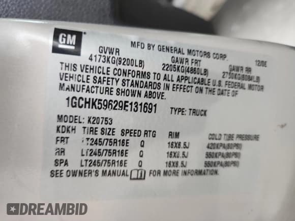 ✅ 2009 Chevrolet Silverado 2500HD LT • VIN: 1GCHK59629E131691 • Лот: 80130715. Опубликован ранее на Copart с пробегом 152 493 миль. Бесплатный доступ к архиву аукционных продаж из США и подробный отчёт об истории автомобиля на DreamBid. Изображение 12.