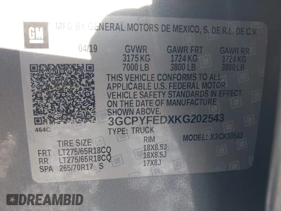 ✅ 2019 Chevrolet Silverado 1500 LT Trail Boss • VIN: 3GCPYFEDXKG202543 • Lot: 42712292. Wystawiony na IAAI z przebiegiem 125 697 mil. Bezpłatny archiwum sprzedaży aukcyjnych z USA i szczegółowy raport historii pojazdu na DreamBid. Zdjęcie 9.