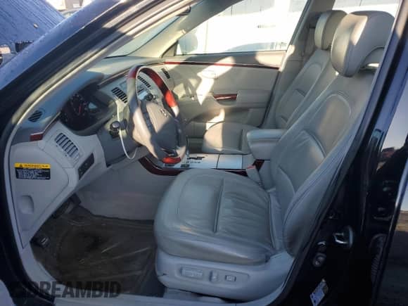 2007 Hyundai Azera SE with VIN KMHFC46F07A212403, listed as a Copart auction lot 43539535 with 74,847 mi miles and Salvage title. Bid and sale history available at DreamBid. Image 7.