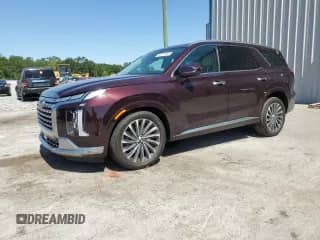 2025 Hyundai Palisade Calligraphy с VIN KM8R74GE3SU837568, выставлен на аукционе Copart как лот 53515885 с пробегом 6 465 миль миль и Списание • Salvage title. История ставок и продаж доступна на DreamBid. Изображение 1.