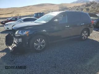 ✅ 2018 Nissan Pathfinder Platinum • VIN: 5N1DR2MM1JC614406 • Lot: 82518905. Listed on Copart with 69,514 mi. Free auction sales archive from the USA and detailed vehicle history report at DreamBid. Image 1.