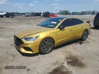 ✅ 2021 Hyundai Sonata N Line • VIN: 5NPEK4JC9MH132327 • Лот: 67083315. Опубликован ранее на Copart с пробегом 106 029 миль. Бесплатный доступ к архиву аукционных продаж из США и подробный отчёт об истории автомобиля на DreamBid. Изображение 1.