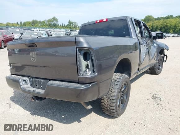 ✅ 2021 Ram 1500 Tradesman • VIN: 1C6RR7ST1MS587419 • Lot: 43192599. Listed on IAAI with 107,507 mi. Free auction sales archive from the USA and detailed vehicle history report at DreamBid. Image 4.