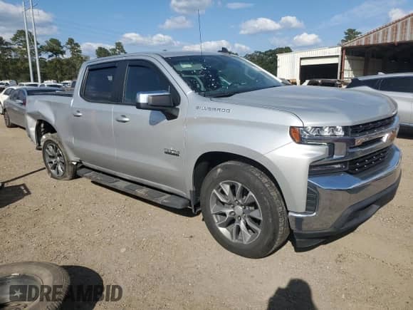2022 Chevrolet Silverado 1500 LT with VIN 1GCPWCED3NZ107265, listed as a Copart auction lot 85198595 with 55,090 mi miles and Salvage title. Bid and sale history available at DreamBid. Image 4.