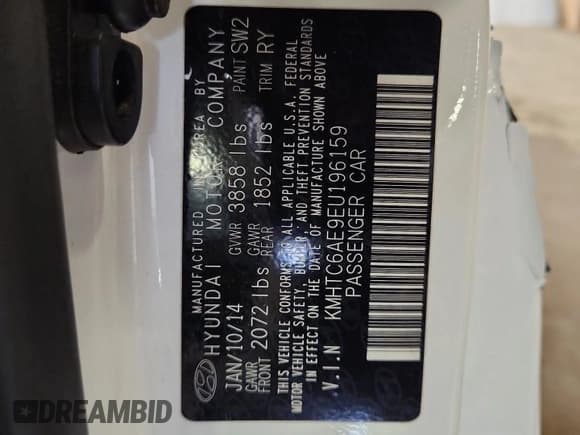 ✅ 2014 Hyundai Veloster Turbo • VIN: KMHTC6AE9EU196159 • Lot: 71451785. Wystawiony na Copart z przebiegiem 77 852 mil. Bezpłatny archiwum sprzedaży aukcyjnych z USA i szczegółowy raport historii pojazdu na DreamBid. Zdjęcie 12.