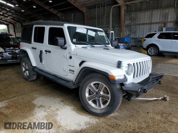 ✅ 2020 Jeep Wrangler Unlimited Sahara • VIN: 1C4HJXEN0LW220544 • Lot: 60608255. Listed on Copart with 78,387 mi. Free auction sales archive from the USA and detailed vehicle history report at DreamBid. Image 4.