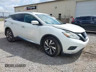 2015 Nissan Murano Platinum with VIN 5N1AZ2MG5FN204541, listed as a IAAI auction lot 42225020 with 145,900 mi miles and . Bid and sale history available at DreamBid. Image 1.