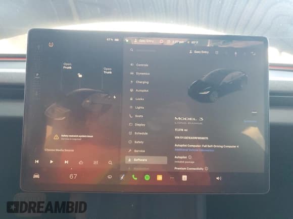 ✅ 2024 Tesla Model 3 • VIN: 5YJ3E1EA5RF858875 • Lot: 89874265. Wystawiony na Copart z przebiegiem 17 378 mil. Bezpłatny archiwum sprzedaży aukcyjnych z USA i szczegółowy raport historii pojazdu na DreamBid. Zdjęcie 9.