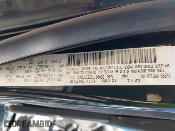 ✅ 2012 Jeep Wrangler Rubicon • VIN: 1C4BJWCG2CL100492 • Lot: 43660963. Listed on IAAI with 112,773 mi. Free auction sales archive from the USA and detailed vehicle history report at DreamBid. Image 9.