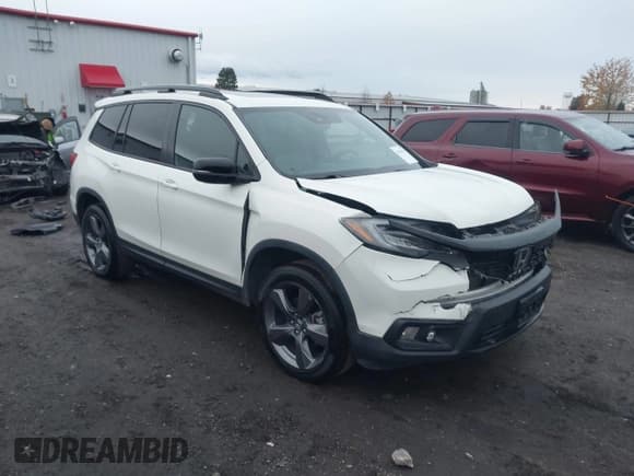 ✅ 2019 Honda Passport Touring • VIN: 5FNYF8H98KB008970 • Lot: 43715277. Listed on IAAI with 76,133 mi. Free auction sales archive from the USA and detailed vehicle history report at DreamBid. Image 1.