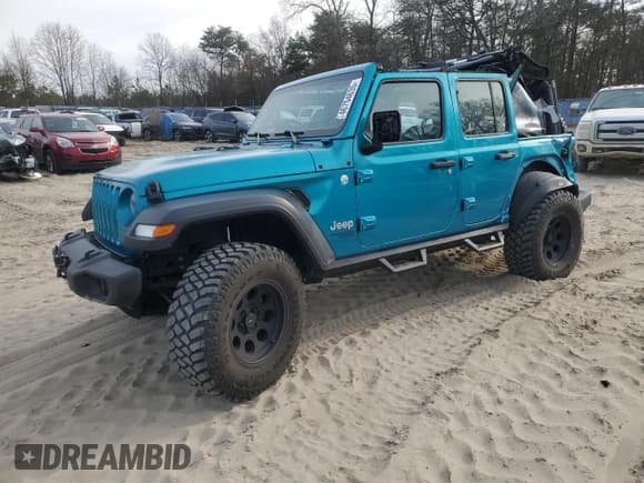 ✅ 2020 Jeep Wrangler Unlimited Sport Altitude • VIN: 1C4HJXDG1LW277726 • Lot: 46754635. Listed on Copart with 101,392 mi. Free auction sales archive from the USA and detailed vehicle history report at DreamBid. Image 1.