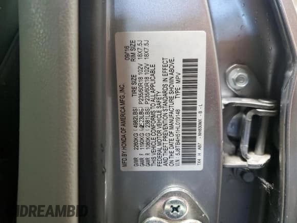 ✅ 2017 Acura RDX Technology • VIN: 5J8TB4H51HL019148 • Лот: 92453205. Опубликован ранее на Copart с пробегом 28 313 миль. Бесплатный доступ к архиву аукционных продаж из США и подробный отчёт об истории автомобиля на DreamBid. Изображение 13.