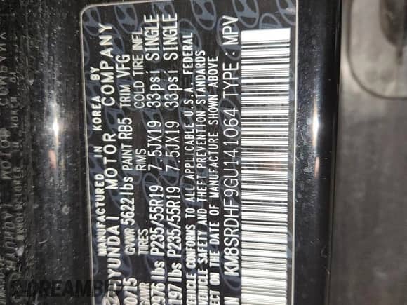 2016 Hyundai Santa Fe Limited z VIN KM8SRDHF9GU141064, wystawiony jako Copart lot #90247635 z przebiegiem 142 441 mil mil oraz Czysty tytuł • Clean title. Historia ofert i sprzedaży dostępna na DreamBid. Obrazek 13.