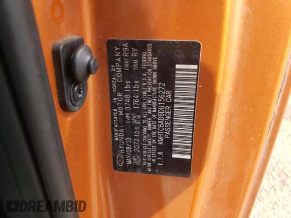 ✅ 2013 Hyundai Veloster RE:MIX • VIN: KMHTC6AD6DU156272 • Лот: 48770025. Размещён на Copart с пробегом 101 729 миль миль. Получите бесплатный доступ к архиву аукционных продаж из США и посмотрите подробный отчёт об истории автомобиля на DreamBid. Изображение 12.