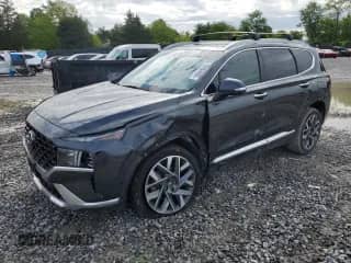 2021 Hyundai Santa Fe Calligraphy with VIN 5NMS5DAL7MH371138, listed as a Copart auction lot 55554485 with 48,645 mi miles and Salvage title. Bid and sale history available at DreamBid. Image 1.