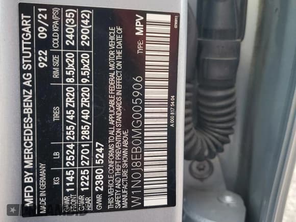 ✅ 2021 Mercedes-Benz GLC 300 • VIN: W1N0J8EB0MG005906 • Лот: 85557135. Опубликован ранее на Copart с пробегом 42 196 миль. Бесплатный доступ к архиву аукционных продаж из США и подробный отчёт об истории автомобиля на DreamBid. Изображение 13.