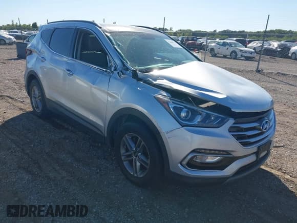 ✅ 2018 Hyundai Santa Fe 2.4L • VIN: 5XYZU3LB3JG560987 • Лот: 43408311. Опубликован ранее на IAAI с пробегом 90 807 миль. Бесплатный доступ к архиву аукционных продаж из США и подробный отчёт об истории автомобиля на DreamBid. Изображение 1.