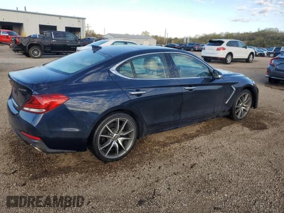 ✅ 2019 Genesis G70 Advanced • VIN: KMTG44LA8KU025594 • Lot: 89677245. Listed on Copart with 69,308 mi. Free auction sales archive from the USA and detailed vehicle history report at DreamBid. Image 3.