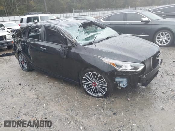 ✅ 2021 Kia Forte GT • VIN: 3KPF44AC2ME318620 • Lot: 43560461. Listed on IAAI with 66,605 mi. Free auction sales archive from the USA and detailed vehicle history report at DreamBid. Image 1.