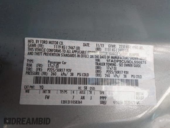 ✅ 2013 Ford C-Max SEL • VIN: 1FADP5CU9DL556875 • Lot: 41976730. Wystawiony na IAAI z przebiegiem 199 557 mil. Bezpłatny archiwum sprzedaży aukcyjnych z USA i szczegółowy raport historii pojazdu na DreamBid. Zdjęcie 9.